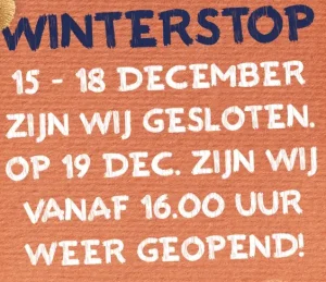 winterstop Smullen en Spelen